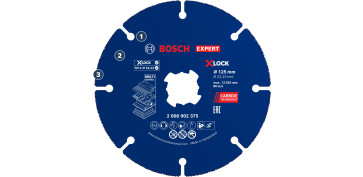 Discos - DISCO CORTE CARBURU X-LOCK EXPERT MULTI MATERIAL 115X22,23MM