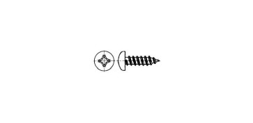 Fijación y Tornilleria - TORNILLO PARKER INOX DIN 7981 4.8-10X1\