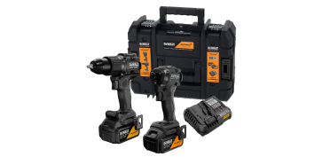 TALADRO PERCUTOR + ATORNILLADOR IMPACTO DCD86+DCF86 XR18V 2 BATEIAS 5AH +TSTAK MCLAREN