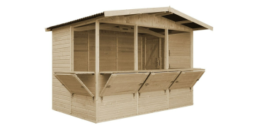 Ordenacion del jardin - KIOSKO 6M² 3X2M