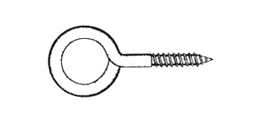 Fijación y Tornilleria - HEMBRILLA CERRADA ZINCADA (500 UNI) 14X25 MM