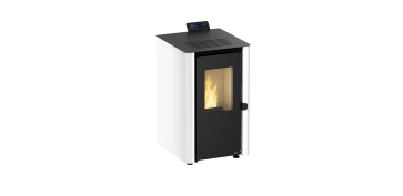 Calefacción por biomasa - ESTUFA DE PELLET BLANCA PRIME 7 KW