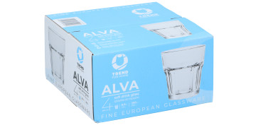 VASO AGUA PACK 4 UNIDADES 26CL ALBA