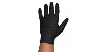 Guantes - GUANTE DESECHABLE NITRILO NEGRO 100UN TALLA M