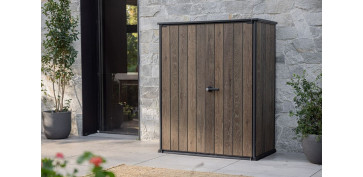 Ordenacion del jardin - COBERTIZO EXTERIOR RESINA VERTICAL SHED 170X140X74CM