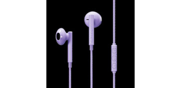 Imagen y sonido - AURICULARES USB TIPO C CABLE 1,2MT URBANISTA MORADO MICRO Y MANDO CONTROL LLAMADAS Y SONIDO