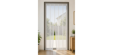 Exterminador de insectos - CORTINA MOSQUITERA PARA PUERTAS COLOR BLANCO
