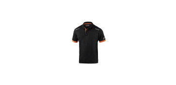 Vestuario laboral - POLO TECNICO 180 GR NEGRO / NARANJA FLUOR TALLA 3XL