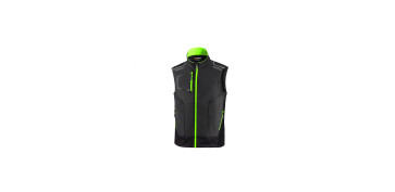 Vestuario laboral - CHALECO TECNICO 240 GR GRIS/VERDE FLUOR ILLINOIS TALLA L