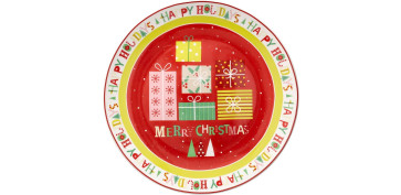 Vajillas - PLATO NAVIDAD PANETTONE REGALOS Ø30CM