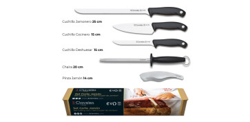 Utensilios de cocina - SET CORTE JAMON 5 PIEZAS EVO 01940