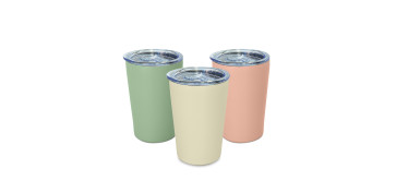 VASO TERMO ACERO INOX 360 ML. SURTIDO (VAINILLA, ROSA, LAUREL GREEN)