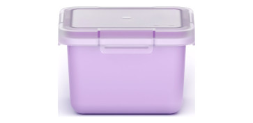 Ordenacion y conservacion de cocina - CONTENEDOR HERMETICO 0,4L MALVA PASTEL