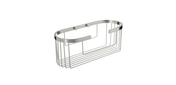 Baños y sanitarios - CESTILLO OVALADO ALUMINIUM 30X12X11,5 CM