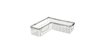 Baños y sanitarios - CESTILLO RECTANGULAR C/ ANG. ALUMINIUM 30X30X8,5 CM