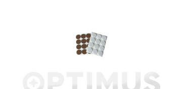 FIELTRO ADHESIVO REDONDO (2 UNI) Ø34MM MARRON