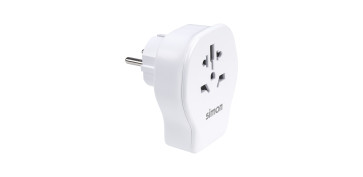 Material instalacion electrico - ADAPTADOR ENCHUFE VIAJE UNIVERSAL USB A+ 2 USB C 20W BLANCO EUROPA