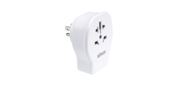 ADAPTADOR ENCHUFE VIAJE UNIVERSAL USB A+ 2 USB C 20W BLANCO USA