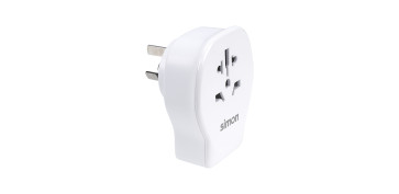 ADAPTADOR ENCHUFE VIAJE UNIVERSAL USB A+ 2 USB C 20W BLANCO CHINA
