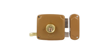 CERRADURA 72 U-100 ESMALTADO ORO DCHA