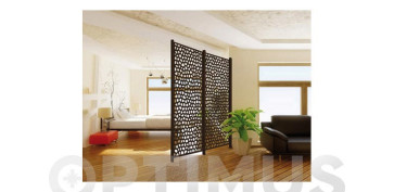 Cercado y ocultacion jardin - PANEL DECORATIVO MOSAIC 1X2 MT OXIDO