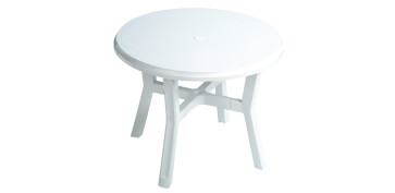 MESA REDONDA BLANCA Ø 95 CM