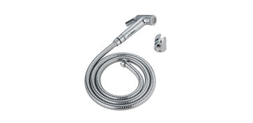 Griferia - CONJUNTO DE DUCHA HIGIENICA CROMADA DUCHA FLEXIBLE Y SOPORTE MURAL