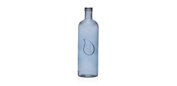 Ordenacion y conservacion de cocina - BOTELLA AGUA GOTA VIDRIO 1,6 L AZUL