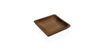 Todo para la mesa - FUENTE APERITIVO CUADRADA ACACIA 15X15X3CM