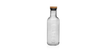 Todo para la mesa - BOTELLA CRISTAL TAPON CORCHO 1,3L TRANSPARENTE