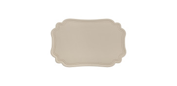 Textil y costura - SALVAMANTEL RECTANGULAR ACOLCHADO FLORENCE CREMA 45X30CM