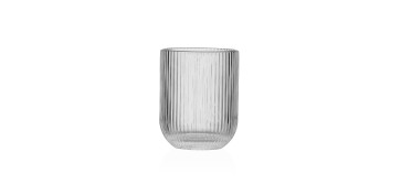 Todo para la mesa - VASO AGUA RUSTICO TRASNPARENTE 25CL RAYAS