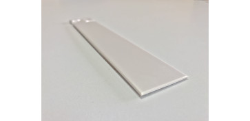 TAPAJUNTAS PVC MEDIACAÑA ADHESIVO 3,5X100CM ALUMINIO