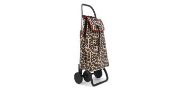 Textil y costura - CARRO COMPRA 4 RUEDAS PLEGABLE IMAX MF4L ANIMAL PRINT WILD
