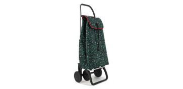 Textil y costura - CARRO COMPRA 4 RUEDAS PLEGABLE IMAX MF4L ANIMAL PRINT VERDE