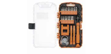Destornilladores - HERRAMIENTAS REPARACIÓN DE ELECTRONICA JGO 43 PZS ORANGE