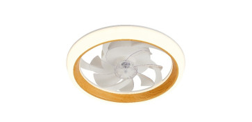 VENTILADOR TECHO PLAFON MADERA Ø50CM 20W