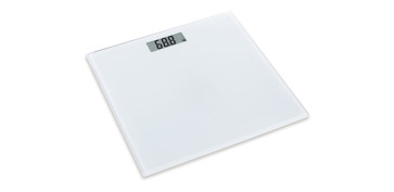 Cuidado personal - BASCULA BAÑO DIGITAL CRISTAL BLANCA