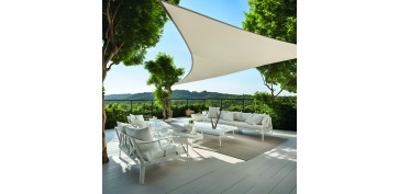 TOLDO VELA SOMBREO TRIANGULAR POLIETILENO 185GR 03X03X03M BLANCO ROTO