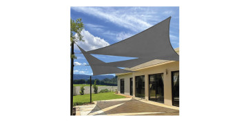 TOLDO VELA SOMBREO TRIANGULAR POLYESTER 160GR 05X05X05M ANTRATICA