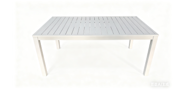 MESA ALUMINIO RECTANGULAR 175X100 CM BLANCO