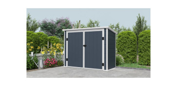 Ordenacion del jardin - COBERTIZO RESINA SERIE AVE CON SUELO 1,80M² 199X90X149CM