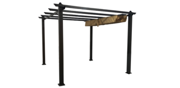 PERGOLA ALUMINIO TOLDO CORREDERO 3 X 4 M CRUDO