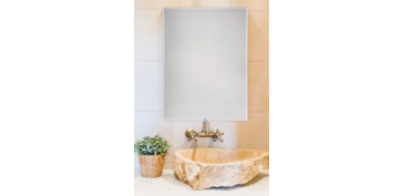 ESPEJO DE BAÑO BISELADO MURAL 80 X 60 CM