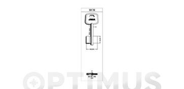 Carpinteria - LLAVE GORJA LATON JMA MCM- 3G
