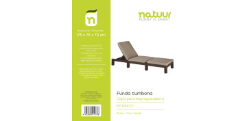 Regalos - FUNDA PROT 175X76X79CM TUMBONA NATUUR PVC VER NT68472 
