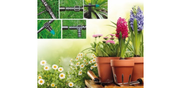 Conectores y empalmes - RIEGO JARD 16-4MM GOTEO NATUUR NE/AZ 30MAC. JGO NT104474 