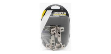 Material de carpintería - BISAGRA CAZOLETA RECTA (2 UDS) 95º Ø 26 MM NIQUELADA