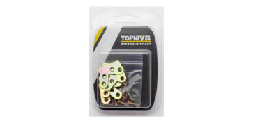 Alambre, muelles y sirgas - ESCUADRA SOPORTE PLANA NIVEL BICROMATADO 8UDS