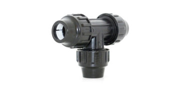Conduccion Polietileno - FITTING CONECTOR RIEGO EN T 40MM IGUAL FIT PP